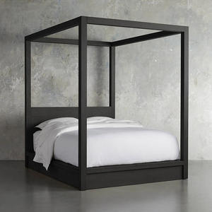 Мебель для спальни в античном стиле, кровать с балдахином, облицовкой из массива дерева грецкого ореха. - Product Image 2