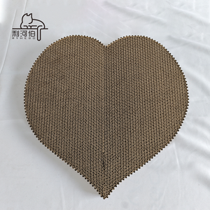 Grosir Pabrik Modern mewah besar kokoh tahan aus raksasa hati kucing alas cakar karton bergelombang papan memanjat - Product Image 2