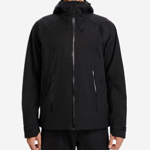 Chaqueta de senderismo personalizada al por mayor para hombre, con capucha, cortavientos, impermeable, con cremallera, de poliéster, para exteriores. - Product Image 4
