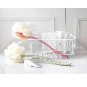 Hot Selling Shower Body Brush <strong>Long</strong> <strong>Handle</strong> Bath Brush Loofah <strong>Sponge</strong> 2 in 1Handheld on a Stick for Body - Product Image 4