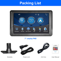 Écran tactile Carplay de 7 pouces, grand écran, autoradio portable Carplay