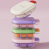 Nouveau moule à glaçons en forme de crème glacée, mini, empilable et réutilisable, en silicone de qualité alimentaire, pour un usage domestique