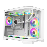 Custom Micro ATX PC Case Gaming Case Gamer PC Cabinet Chassis Desktop Casing Tempered Glass Computer Cases