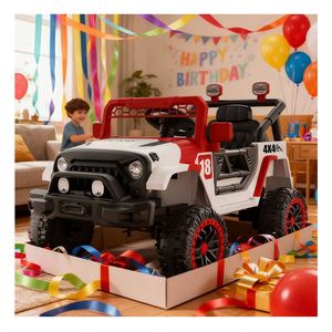 Voiture électrique pour enfants, véhicule à batterie avec musique, lumières et télécommande, modèle 2025, aventure en plein air - Product Image 4