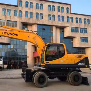 Máquina de calidad perfecta HYUNDAI 210W-7 210W-9 Excavadora de ruedas 21 toneladas Excavadora coreana original de segunda mano en stock - Product Image 5