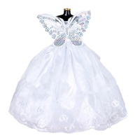 Nouvelle Robe de Poupée 2024, Robe de Princesse de Mariage, Accessoires DIY, Matériel en Tissu pour Jouets, Jouet Tendance, Couleur Comme sur l'Image