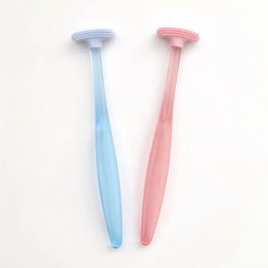 Spazzola per la pulizia della lingua in Silicone morbido per l'igiene orale per la salute dentale raschietto per la lingua spazzole per l'alito fresco - Product Image 1
