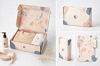 Boîtes d'expédition en papier kraft écologiques recyclées avec logo personnalisé et revêtement UV pour l'emballage de vêtements, cadeaux, vente au détail et e-commerce