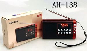 Radio rétro vintage AHMA AH138 <span class=keywords><strong>FM</strong></span> AM SW 3 bandes, radio rechargeable avec lecteur MP3 USB SD TF - Product Image 2