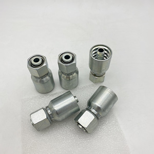 20411 Hembra métrica 24 Sello de cono 0una pieza Manguera de Prensado hidráulico Accesorios de manguera hidráulica reutilizables - Product Image 2