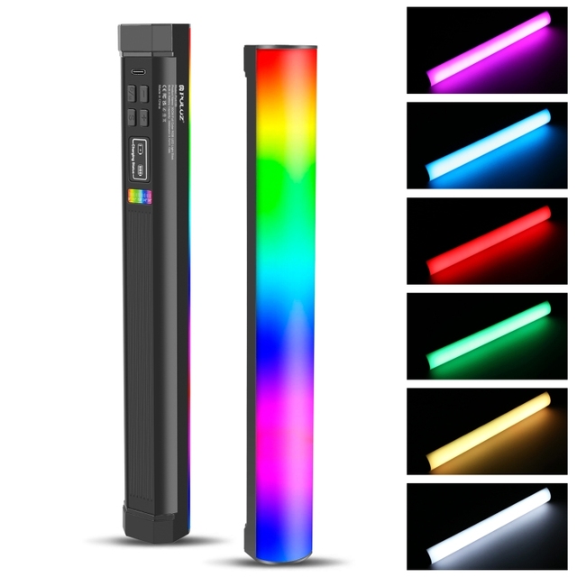 2025 Newest PULUZ 30cm RGB Handheld Stick Light 114LED CRI95 2500K-9000K 20 Lighting Effects 3000mAh Magnetic Fill Light
