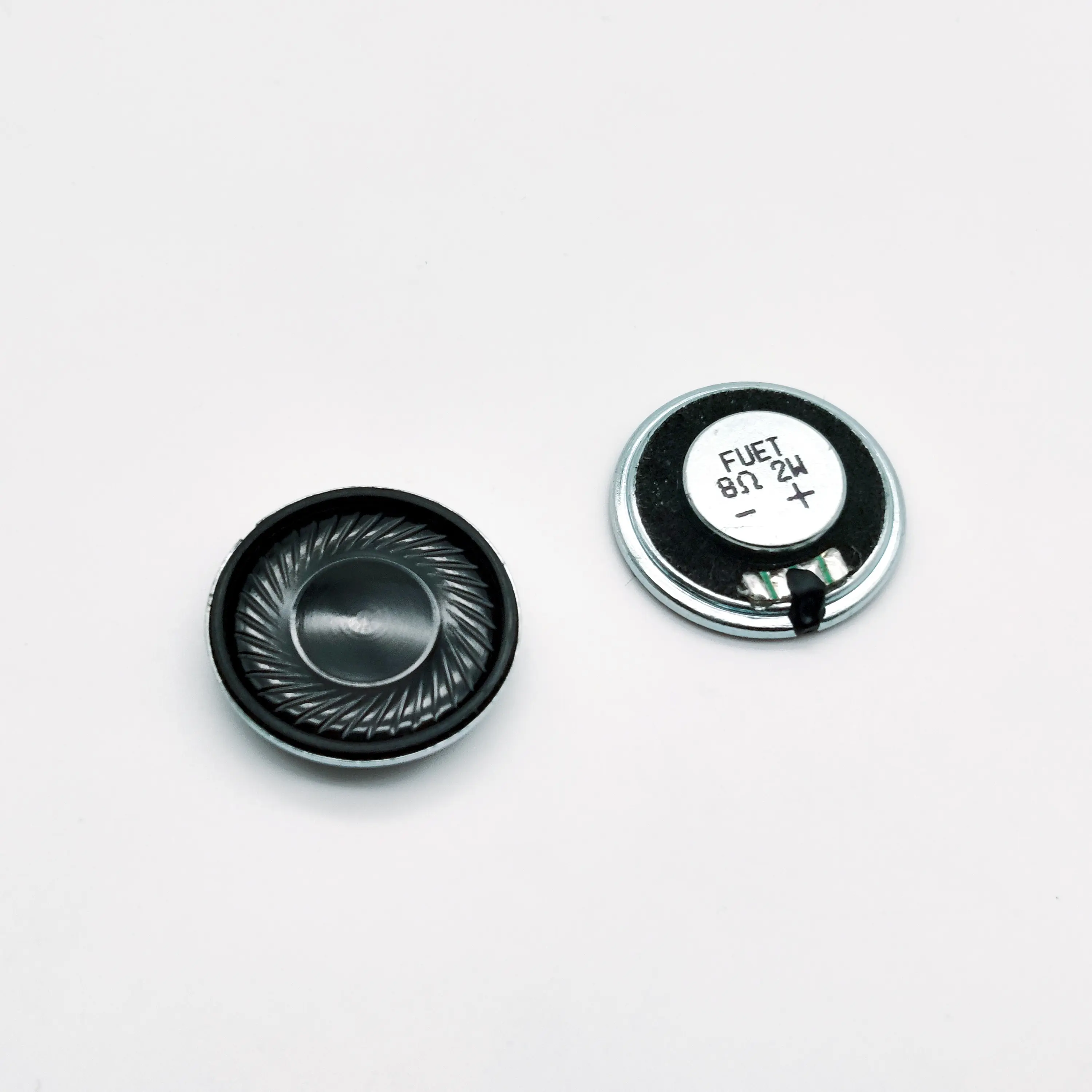 23mm Round Height 5.3mm 8 Ohm 2W PET Cone Mylar Micro Speaker for Bank Payment System Terminals