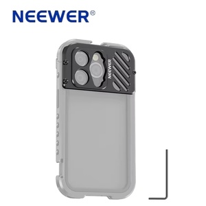 NEEWER แผ่นรองเลนส์ภายนอกอะลูมิเนียม ใช้ได้กับเคสโทรศัพท์ <span class=keywords><strong>I14</strong></span> <span class=keywords><strong>Pro</strong></span> Max - Product Image 1