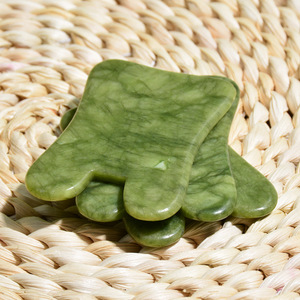 Naturale vera <span class=keywords><strong>giada</strong></span> facciale Guasha <span class=keywords><strong>pietra</strong></span> <span class=keywords><strong>colore</strong></span> verde - Product Image 5