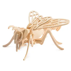 Robud DIY 3D Wooden Puzzle Bee ModelためKidsためSale