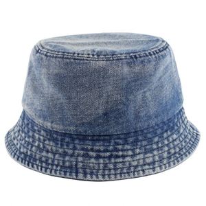 Chapeau Bob Unisexe en Jean Bleu Uni 100% Coton, Vente en Gros, Tendance, Décontracté, Idéal Voyage et Protection Solaire - Product Image 4
