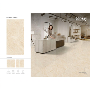 Carreaux de porcelaine polie émaillée effet marbre blanc 600x1200mm, carreaux de céramique vitrifiés de luxe pour sol et mur - Product Image 6