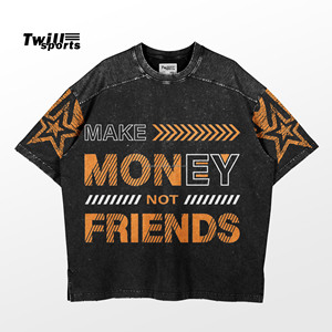 T-shirt à col rond pour hommes en coton de haute qualité à séchage rapide à manches courtes avec motif imprimé pour le tissu tricoté d'été - Product Image 2