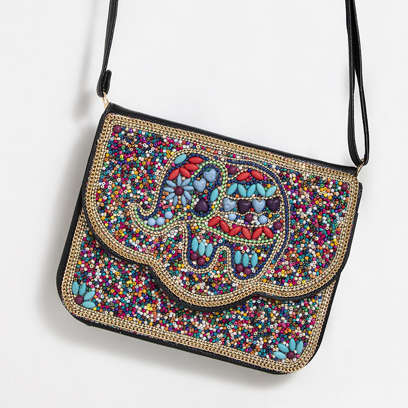 กระเป๋าใส่โทรศัพท์มือถือแนวลูกไม้แนวนอนเบอร์4