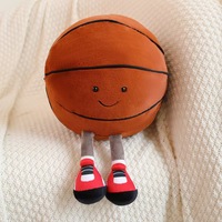 Großhandel Niedliche Basketball Fußball Volleyball Plüschkissen mit Langen Beinen Weiche Gefüllte Sport-Spielzeuge Stressabbau Kinderzimmer-Deko