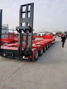 <span class=keywords><strong>Venta</strong></span> Directa de Fábrica: Semirremolque de Cama Baja con Cuello de Cisne para Trabajo Pesado, Carga Máxima de 150 Toneladas, Remolque para Camión - Product Image 4