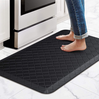Alfombras de PVC Acolchadas y Cómodas de 18x30cm, Antideslizantes, Impermeables, Anti Fatiga, Juego de Tapetes para Cocina de 12MM