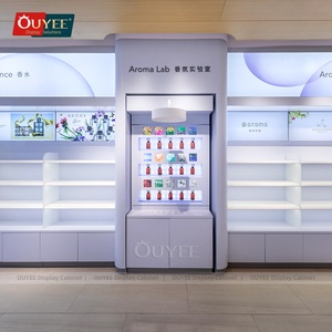 Negozi di <span class=keywords><strong>arredamento</strong></span> per la casa Skincare in legno Gondola espositore per profumi cosmetici Display Stand Rack decorazione negozio per la casa - Product Image 2