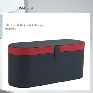 Boîte de rangement magnétique en cuir pour sèche-<span class=keywords><strong>cheveux</strong></span> <span class=keywords><strong>Dyson</strong></span> HD01 avec deux buses et étui cadeau de voyage en cuir PU - Product Image 6