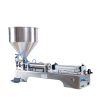 Machine de remplissage semi-automatique à piston pour confiture, sauce salade, crème, sauce aux haricots, pâte, tomate, miel, beurre de cacahuète, ketchup
