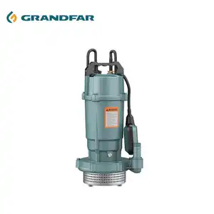 Grandfar 11m 0.75kw机头便携式清水潜水泵单相小型潜水泵，带花园控制面板
