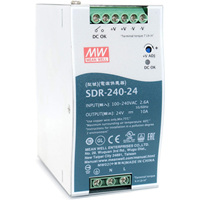 Alimentation électrique sur rail DIN série SDR Mean Well pour l'automatisation des usines et les systèmes de contrôle industriel (120W-480W)