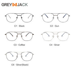 Gafas de Metal Rectangulares Greyjack Me2009, Montura Completa Ligera Unisex con Bisagras de Resorte - Product Image 2