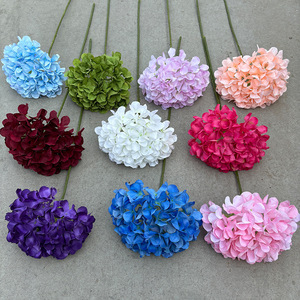 Flor de Hortensia Artificial de 72 Pétalos, Flor de Seda para Decoración de Bodas, Arreglos Florales, Decoración del Hogar, Accesorios para Fotografía en Exteriores - Product Image 1