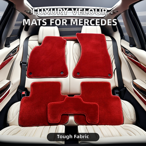 Ensemble de <span class=keywords><strong>tapis</strong></span> de sol en textile velours automobile de luxe 4 pièces <span class=keywords><strong>tapis</strong></span> de pied en nylon peluche d'origine pour Benz <span class=keywords><strong>classe</strong></span> W176 W169 C 3D X1 - Product Image 2