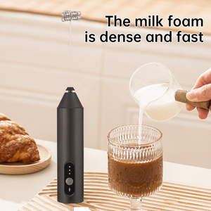 Frullino per Latte Ricaricabile <span class=keywords><strong>a</strong></span> 3 Velocità, Mixer Portatile per Bevande, <span class=keywords><strong>Montalatte</strong></span> Manuale per Caffè, Latte, Cappuccino - Product Image 5