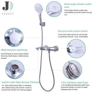 Ensemble de robinets de douche, <span class=keywords><strong>baignoire</strong></span>, salle de bain chaude <span class=keywords><strong>et</strong></span> froide murale - Product Image 4