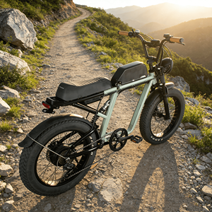 Vélo électrique puissant à pneus gras de 20 pouces pour adultes, 48V 750W, vélo électrique à pneus gras, suspension intégrale, vélo électrique hybride - Product Image 3