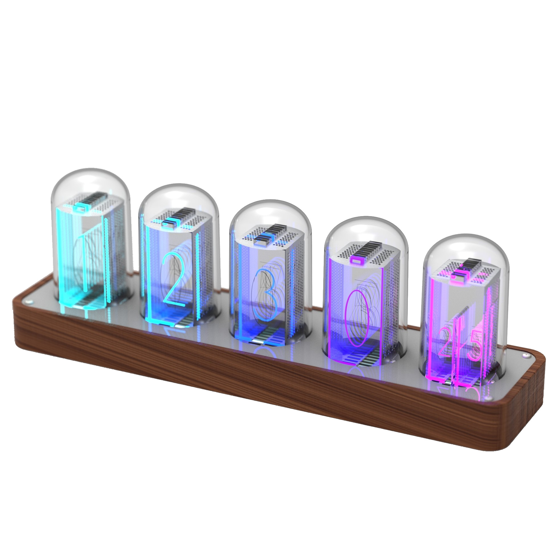 Цифровые часы светодиодные цифровые часы Будильник Новые цифровые RGB светящиеся трубки электронные Ретро настольные часы