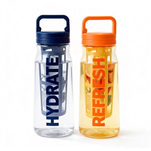 Bouteille <span class=keywords><strong>d</strong></span>'<span class=keywords><strong>eau</strong></span> avec infuseur à thé chaud Tritan de 800 ml, sans BPA, avec logo personnalisé, bouteille à boire directement pour les voyages et le camping en plein air - Product Image 1