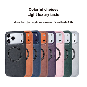 เคสโทรศัพท์หนัง PU แม่เหล็กแบบกำหนดเองจากโรงงาน สำหรับ iPhone 14 15 16 17 ซีรีส์ และ Samsung S22 S23 S24 S25 - Product Image 4