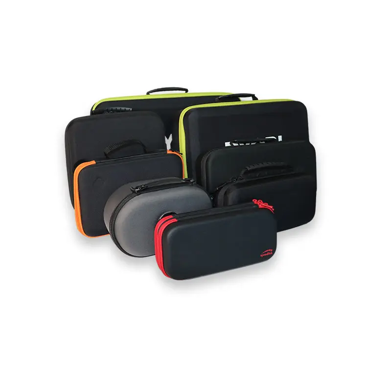 Fabrik individueller Hard Shell Tragbarer EVA-Organisator Reißverschluss Werkzeug Aufbewahrung Reisetasche mit Einsatz schaumstoff