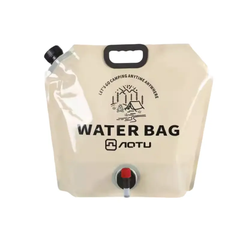 Bolsas de agua plegables personalizadas para exteriores que admiten bolsas de agua de plástico de contacto de grado alimenticio de varias capacidades