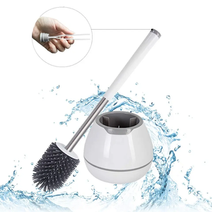 Set di Spazzole per Pulizia Bagno Ecologiche e Personalizzabili Doteclean, Spazzola per <span class=keywords><strong>WC</strong></span> con Setole in TPR, Silicone e Acciaio, Confezione in PP - Product Image 1