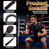 Cuerda de Batalla Inteligente de Alta Gama Sin Cables 2 en 1 con Temporizador y Contador, Equipo de Fitness Portátil Pequeño para Entrenamiento de Brazos y Cardio