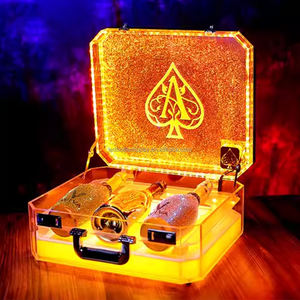 Étui de présentation de bouteilles de liqueur à 3 bouteilles avec éclairage LED et télécommande, logo personnalisé, design de couleur personnalisé, style américain, publicité - Product Image 6