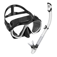 Ensemble de plongée en silicone avec lunettes étanches, palmes, sac de transport, équipement de plongée souple, matériel et accessoires de natation et de plongée