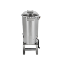 Machine commerciale industrielle électrique automatique en acier inoxydable pour éplucher et laver les pommes de terre, fruits et légumes, avec épluchage rapide et sans dommages