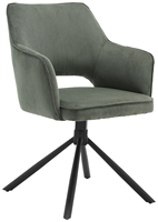 Meubles de maison rembourrés nordiques au design moderne et luxueux Chaises de salle à manger en tissu doux pour restaurant