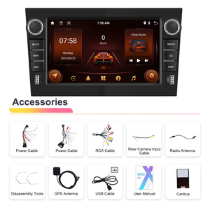 Autoradio Android Podofo 2 + 64G 7 ''sans fil CarPlay/Android Auto BT/FM pour <span class=keywords><strong>Opel</strong></span> Astra/Antara/Vectra/<span class=keywords><strong>Corsa</strong></span>/Zafira/Meriva/Vivaro - Product Image 6