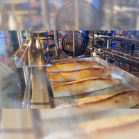 Horno Profesional 2 en 1 con 5 Bandejas, Horno Rotatorio de Aire Caliente con Fermentadora Integrada, Horno de Convección Apilable para Hornear Pan, Pasteles y Repostería